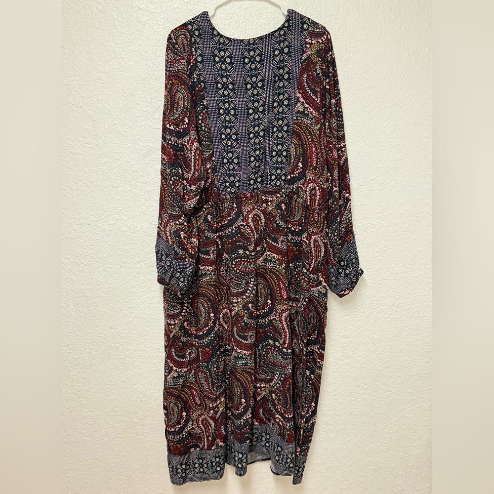 NWT KNOX ROSE Paisley Print Dress - Picture 10 of 10